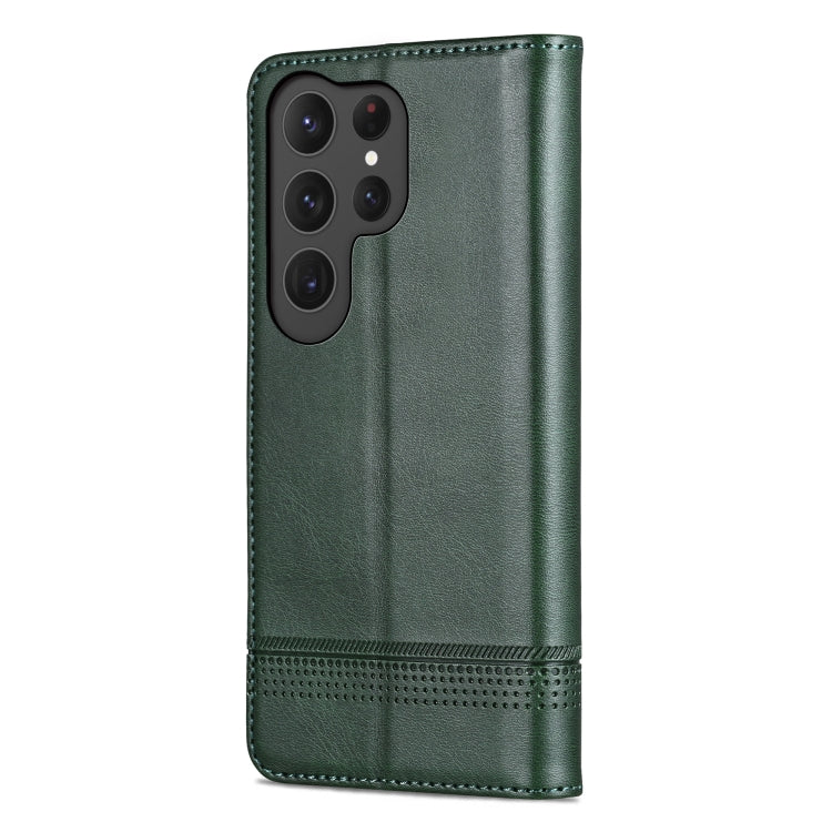 For Samsung Galaxy S25 Ultra 5G AZNS Magnetic Calf Texture Flip Leather Phone Case