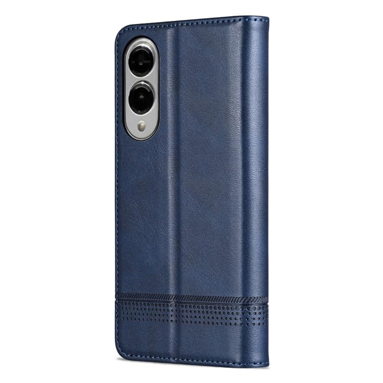 For Samsung Galaxy S25 Edge 5G AZNS Magnetic Calf Texture Flip Leather Phone Case