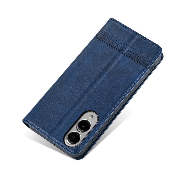 For Samsung Galaxy S25 Edge 5G AZNS Magnetic Calf Texture Flip Leather Phone Case