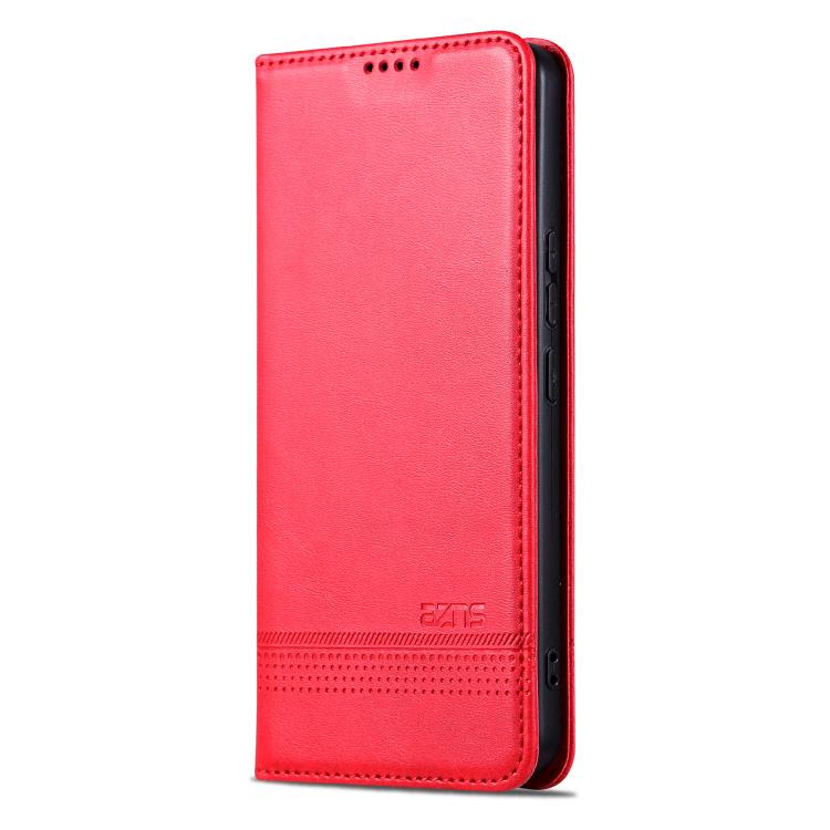 For Samsung Galaxy S25 FE 5G AZNS Magnetic Calf Texture Flip Leather Phone Case