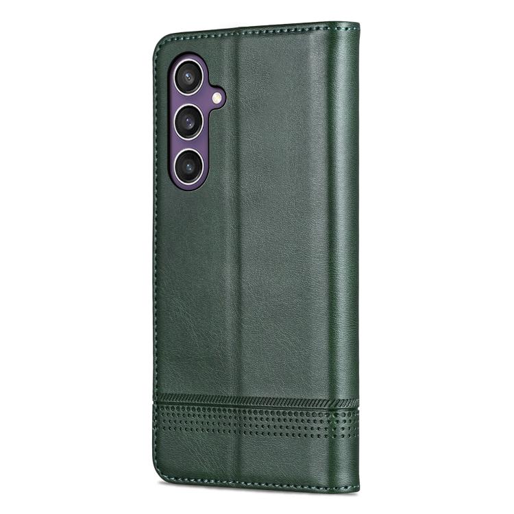 For Samsung Galaxy S25 FE 5G AZNS Magnetic Calf Texture Flip Leather Phone Case