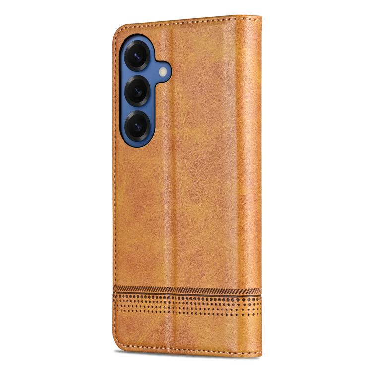 For Samsung Galaxy S26+ 5G AZNS Magnetic Calf Texture Flip Leather Phone Case