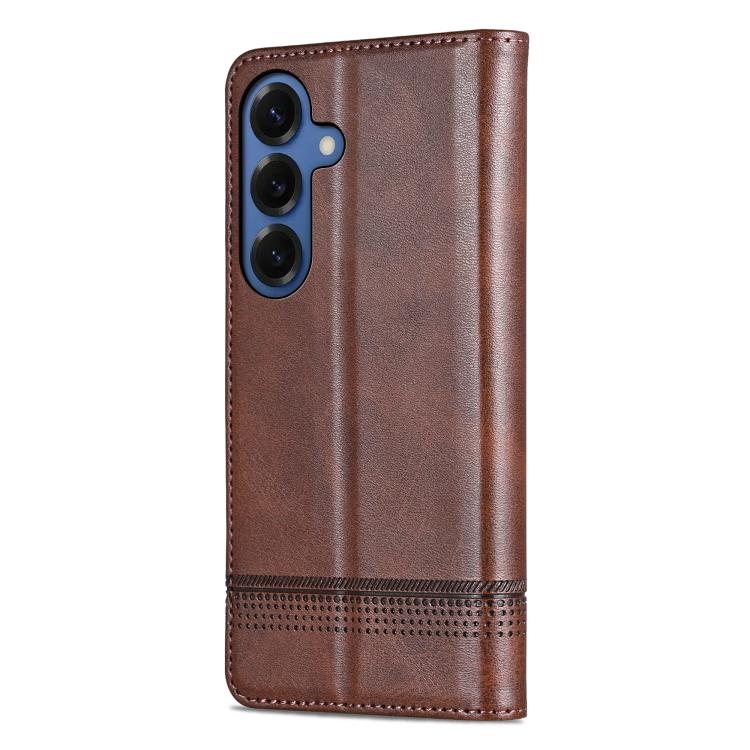 For Samsung Galaxy S26+ 5G AZNS Magnetic Calf Texture Flip Leather Phone Case