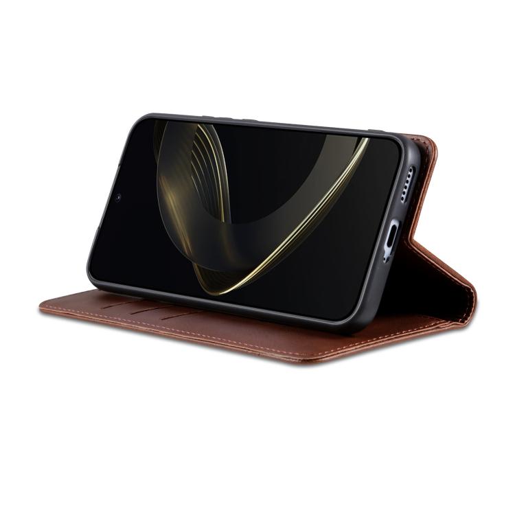 For Samsung Galaxy S26+ 5G AZNS Magnetic Calf Texture Flip Leather Phone Case