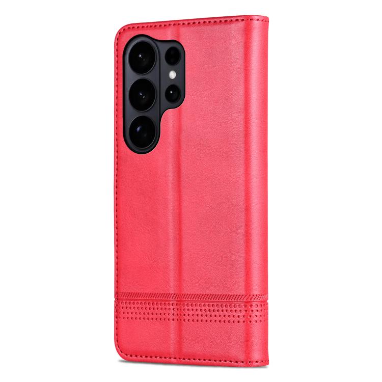 For Samsung Galaxy S26 Ultra 5G AZNS Magnetic Calf Texture Flip Leather Phone Case