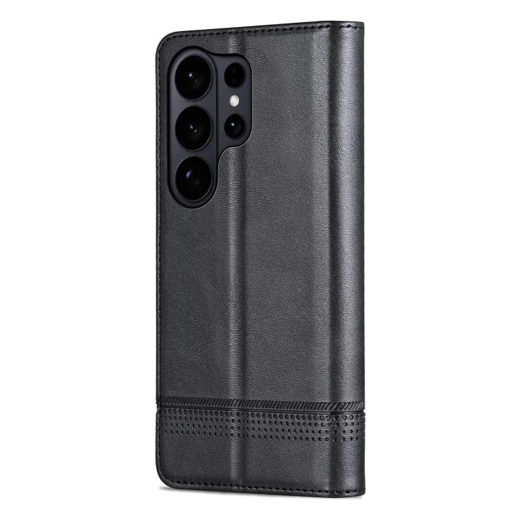 For Samsung Galaxy S26 Ultra 5G AZNS Magnetic Calf Texture Flip Leather Phone Case