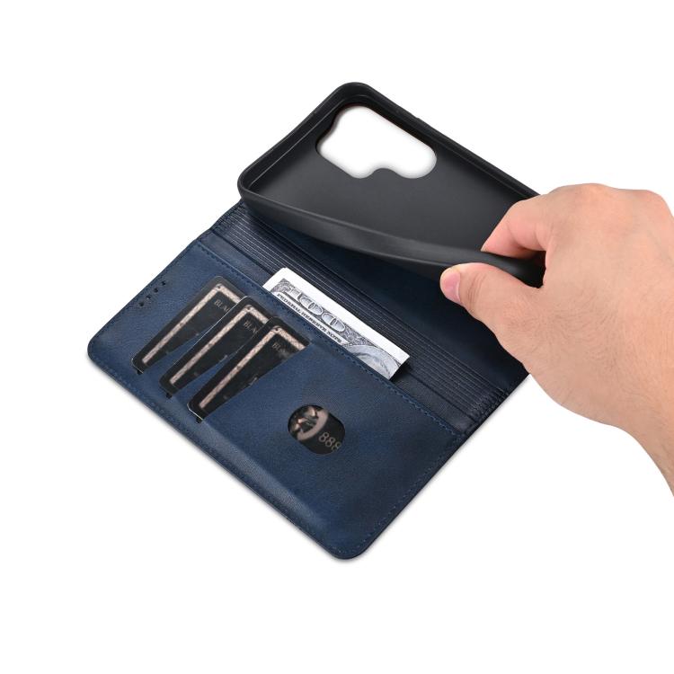 For Samsung Galaxy S26 Ultra 5G AZNS Magnetic Calf Texture Flip Leather Phone Case