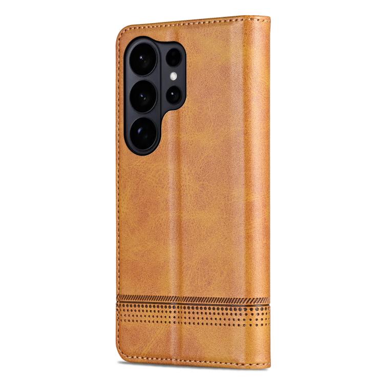 For Samsung Galaxy S26 Ultra 5G AZNS Magnetic Calf Texture Flip Leather Phone Case