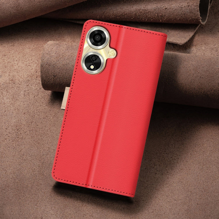 For OPPO A59 5G Color Matching RFID Anti-theft Leather Phone Case