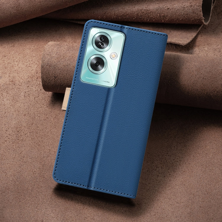 For OPPO A79 5G Color Matching RFID Anti-theft Leather Phone Case