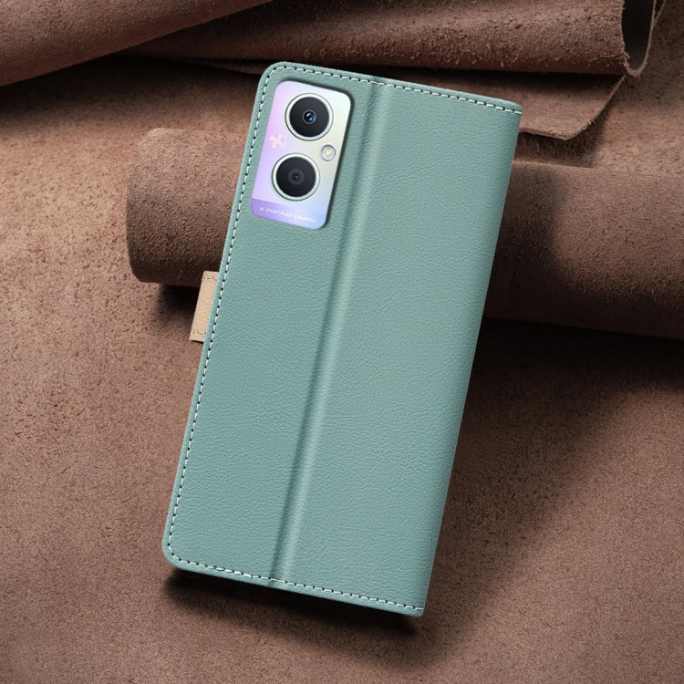 For OPPO A96 5G / Reno7 Z Color Matching RFID Anti-theft Leather Phone Case