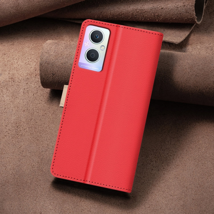 For OPPO A96 5G / Reno7 Z Color Matching RFID Anti-theft Leather Phone Case