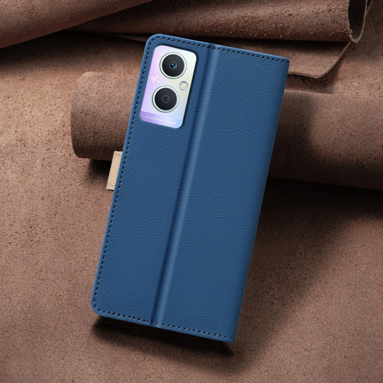 For OPPO A96 5G / Reno7 Z Color Matching RFID Anti-theft Leather Phone Case