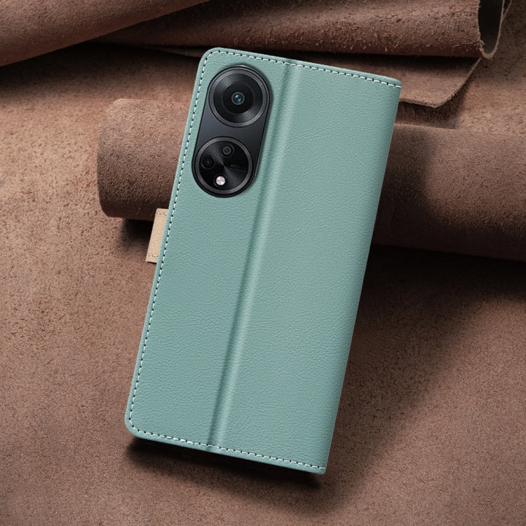 For OPPO A98 5G / F23 / A1 Color Matching RFID Anti-theft Leather Phone Case