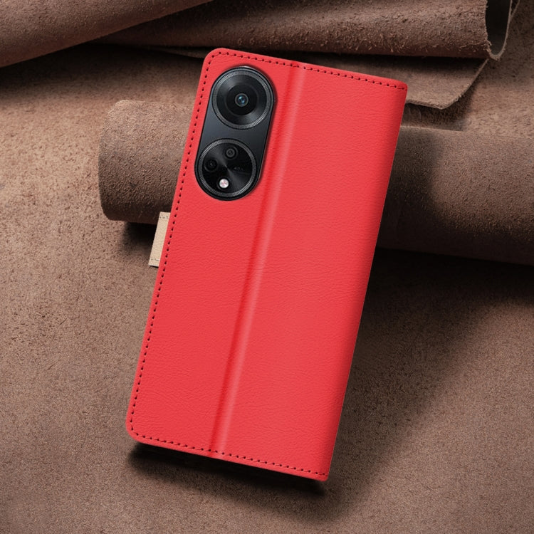 For OPPO A98 5G / F23 / A1 Color Matching RFID Anti-theft Leather Phone Case