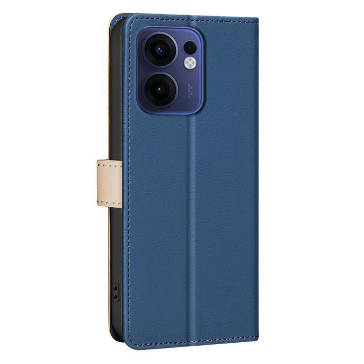 For OPPO Reno13 F 5G Color Matching RFID Anti-theft Leather Phone Case