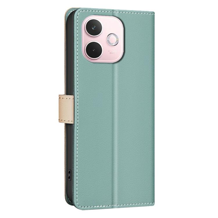 For OPPO A5 Pro 5G Color Matching RFID Anti-theft Leather Phone Case