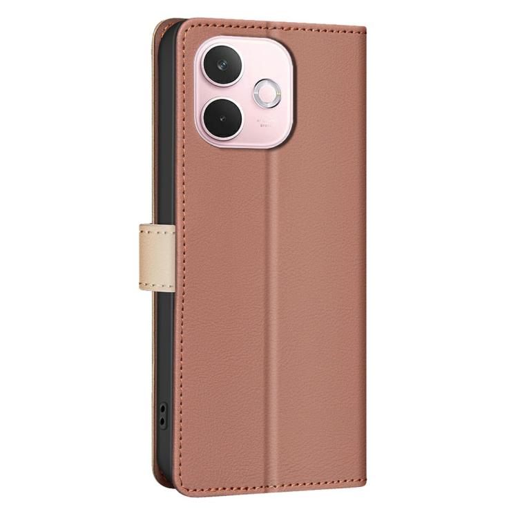 For OPPO A5 Pro 5G Color Matching RFID Anti-theft Leather Phone Case