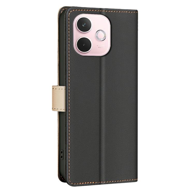 For OPPO A5 Pro 5G Color Matching RFID Anti-theft Leather Phone Case