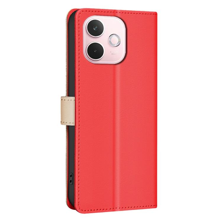 For OPPO A5 Pro 5G Color Matching RFID Anti-theft Leather Phone Case