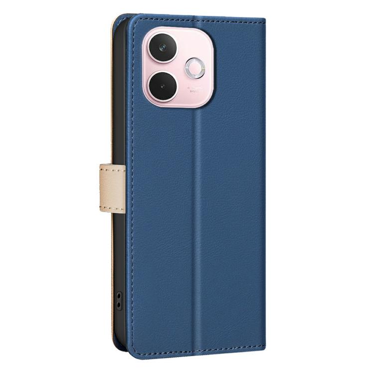 For OPPO A5 Pro 5G Color Matching RFID Anti-theft Leather Phone Case