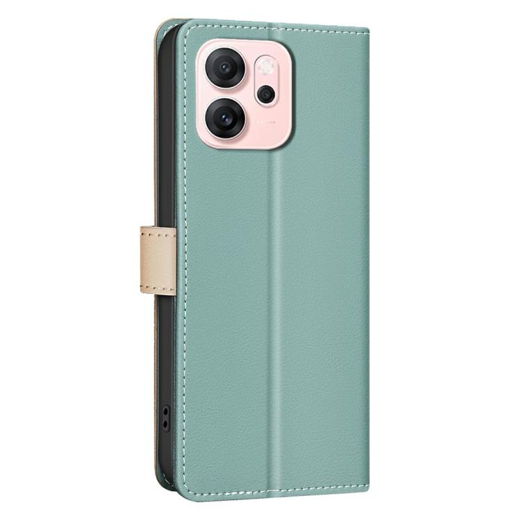 For OPPO Reno14 F 5G Color Matching RFID Anti-theft Leather Phone Case
