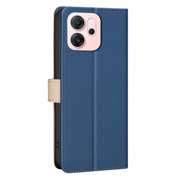 For OPPO Reno14 F 5G Color Matching RFID Anti-theft Leather Phone Case