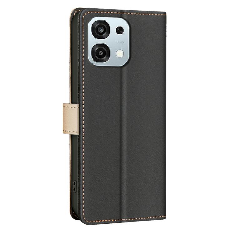 For OPPO A6 Pro 5G/4G Global / F31 5G Color Matching RFID Anti-theft Leather Phone Case