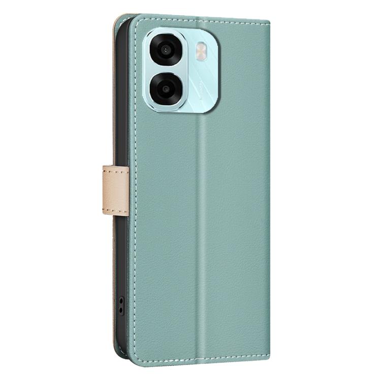 For OPPO A6 5G / A6X 4G / A6X 5G Color Matching RFID Anti-theft Leather Phone Case