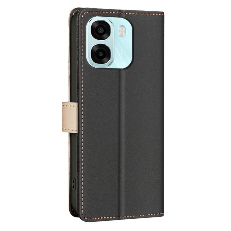For OPPO A6 5G / A6X 4G / A6X 5G Color Matching RFID Anti-theft Leather Phone Case