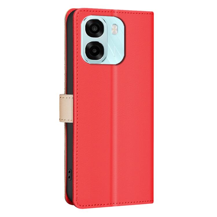 For OPPO A6 5G / A6X 4G / A6X 5G Color Matching RFID Anti-theft Leather Phone Case