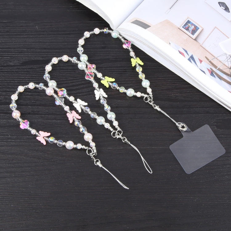 Butterfly Bead Chain Anti-lost Phone Short Lanyard