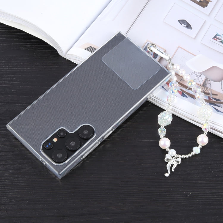 Bowknot Flowers Bead Chain Anti-lost Phone Short Lanyard