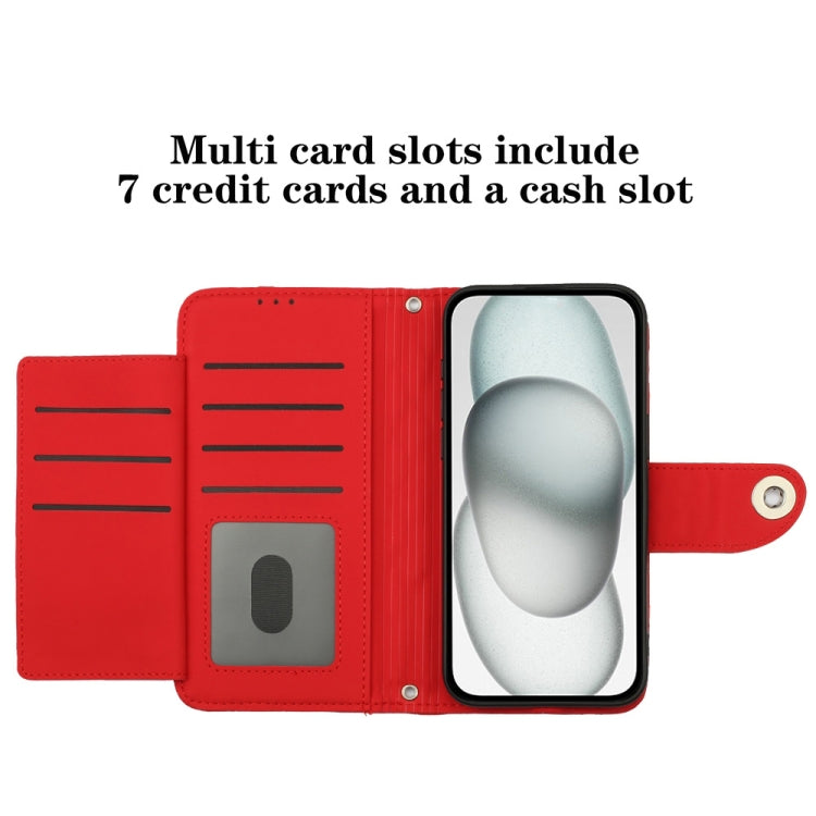For itel S24 Rhombic Texture Flip Leather Phone Case with Lanyard