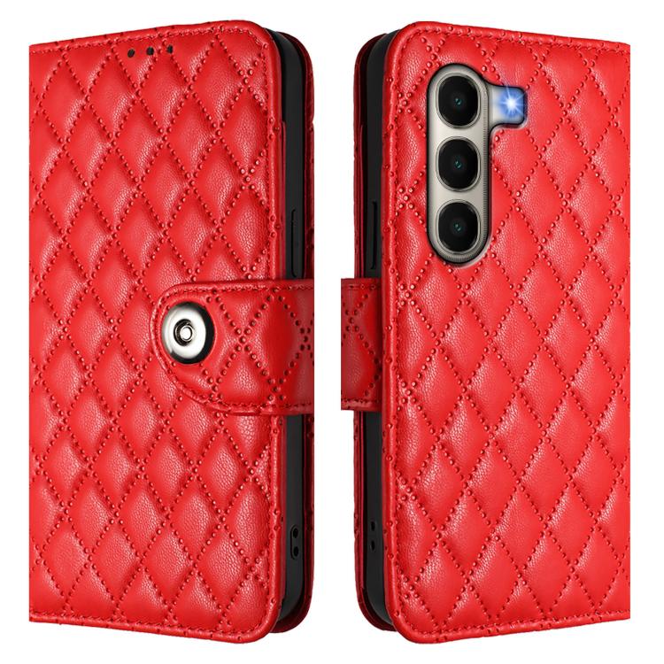 For Itel A95 5G Rhombic Texture Flip Leather Phone Case with Lanyard