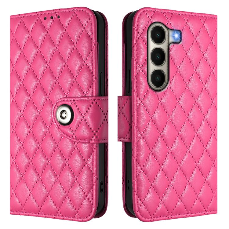 For Itel A95 5G Rhombic Texture Flip Leather Phone Case with Lanyard