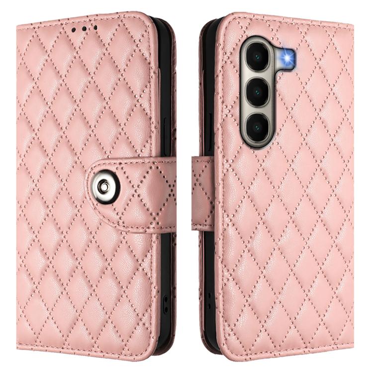 For Itel A95 5G Rhombic Texture Flip Leather Phone Case with Lanyard