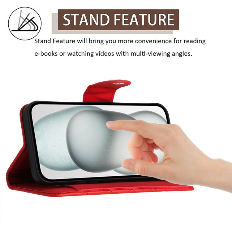 For Tecno Camon 19 Rhombic Texture Flip Leather Phone Case with Lanyard
