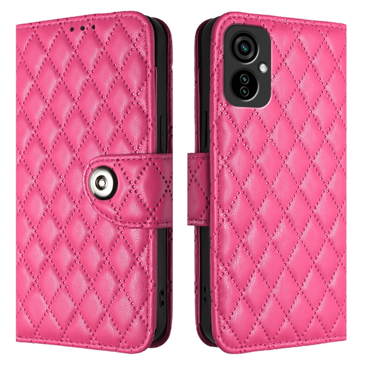 For Tecno Camon 19 Neo Rhombic Texture Flip Leather Phone Case with Lanyard