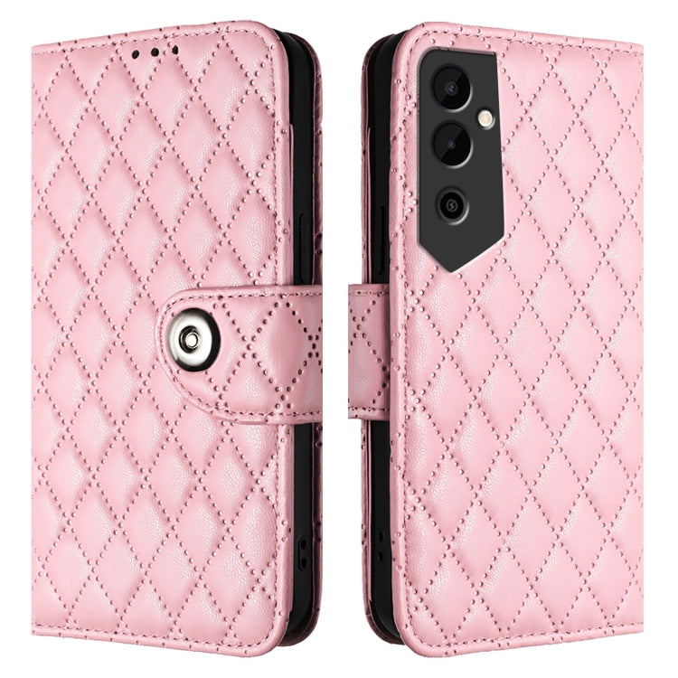 For Tecno Pova Neo 2 Rhombic Texture Flip Leather Phone Case with Lanyard