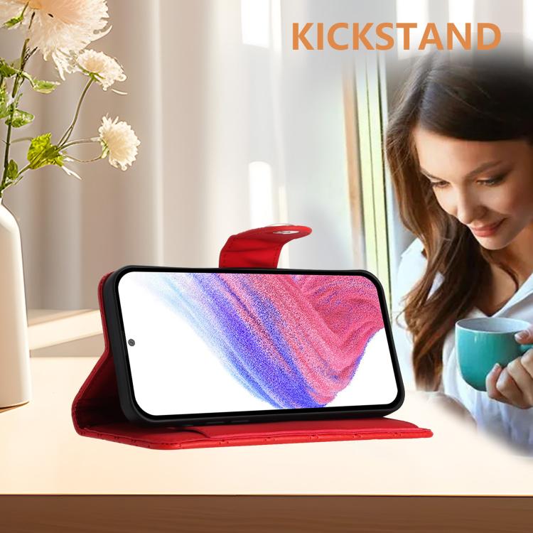 For Tecno Spark Slim 5G Rhombic Texture Flip Leather Phone Case with Lanyard