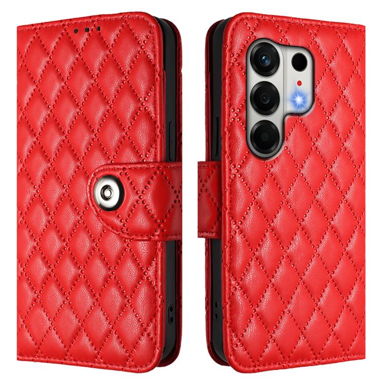 For Tecno Camon 50 4G Rhombic Texture Flip Leather Phone Case with Lanyard