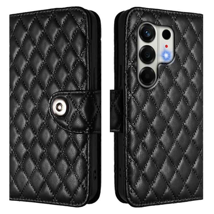 For Tecno Camon 50 4G Rhombic Texture Flip Leather Phone Case with Lanyard
