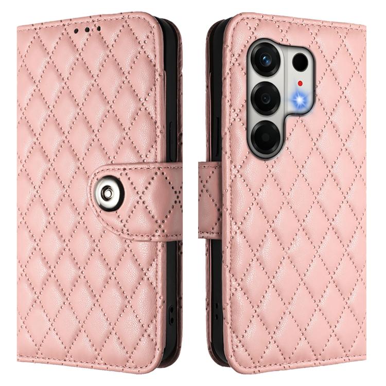 For Tecno Camon 50 4G Rhombic Texture Flip Leather Phone Case with Lanyard