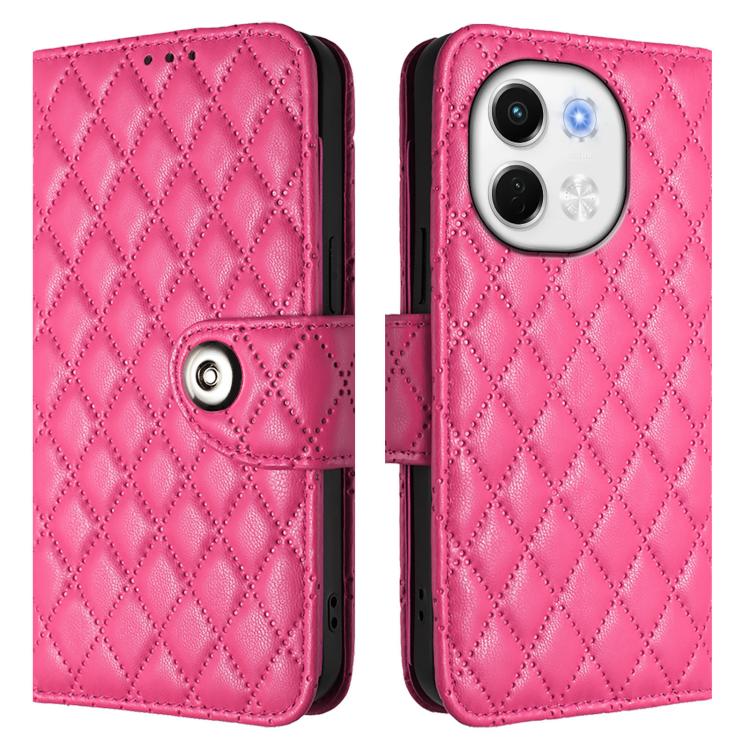 For Tecno Spark 30 5G / Pova 6 Neo 5G Rhombic Texture Flip Leather Phone Case with Lanyard