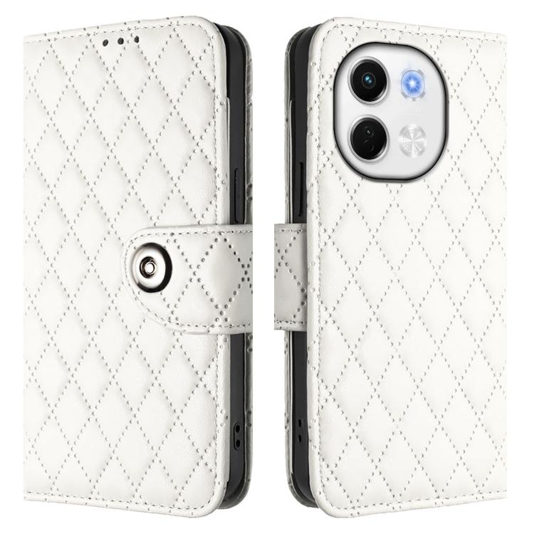 For Tecno Spark 30 5G / Pova 6 Neo 5G Rhombic Texture Flip Leather Phone Case with Lanyard
