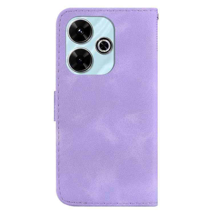 For Redmi 13 4G Seven-shaped Embossed Leather Phone Case