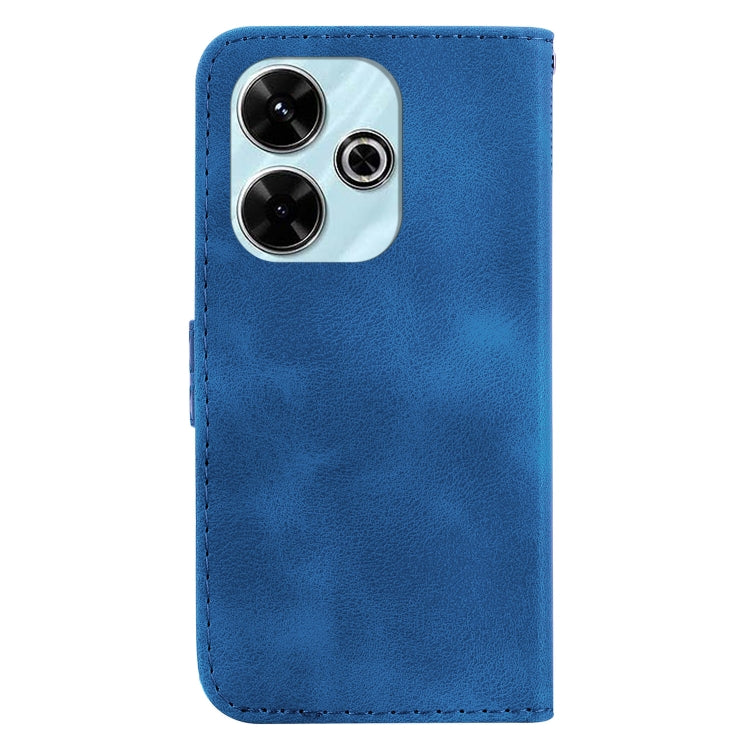 For Redmi 13 4G Seven-shaped Embossed Leather Phone Case