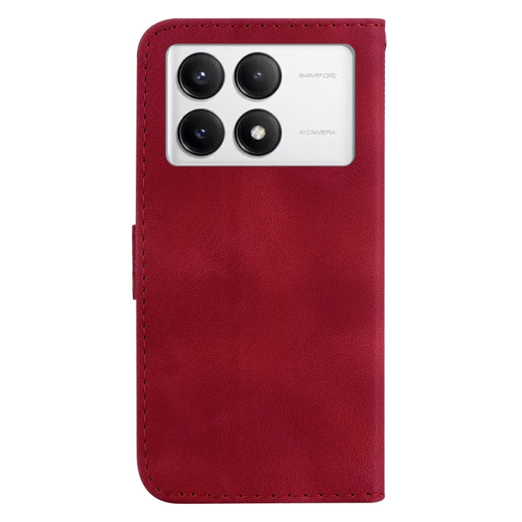 For Redmi K70 / K70 Pro Seven-shaped Embossed Leather Phone Case