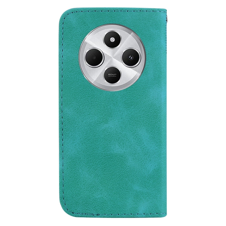 For Redmi 14C 4G Seven-shaped Embossed Leather Phone Case